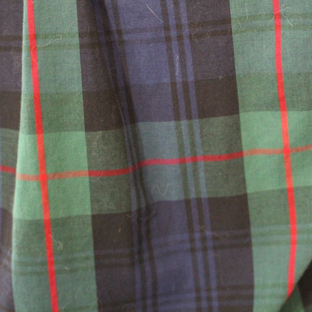 Blue/Green plaid button down - Picture 4 of 4